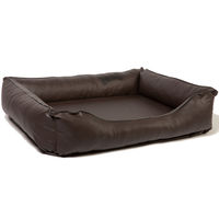 Produktbild von CopcoPet Paco Orthopädisches Hundebett aus Kunstleder mit Visco-Schaum Größe L Beige