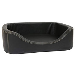 CopcoPet Stella Hundebett aus Kunstleder in Braun oder Schwarz Größe S – Bild 1 von 3
