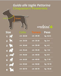 Coralpina Powermix Hundegeschirr für kleine und mittelgroße Hunde Dark Melange Größe 6 – Bild 1 von 2