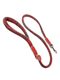 Coralpina Powermix Hundeleine mit reflektierenden Teilen und gepolstertem Griff aus Öko-Material und Nylon-Kern Rot Melange Größe 4/6 – Bild 1 von 2