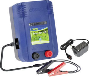 Produktbild von Corral Super NA100 Elektrozaun-Generator aus Kunststoff in Blau