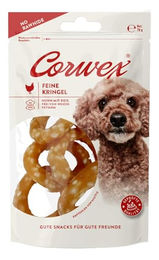 Corwex Belohnungssnack Feine Kringel Huhn mit Reis 70g Getreidefrei mit hohem Fleischanteil für Hunde – Bild 1 von 6