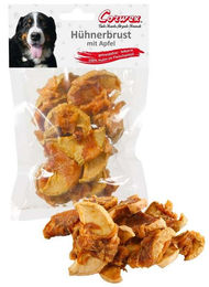 Produktbild von Corwex Belohnungssnack Hühnerbrust mit Apfel ohne Farb- und Aromastoffe sowie Konservierungsstoffe 70 g