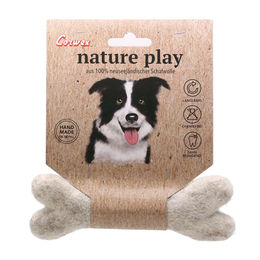 Produktbild von Corwex C-play Filz Knochen Plüschspielzeug Grau 15 cm
