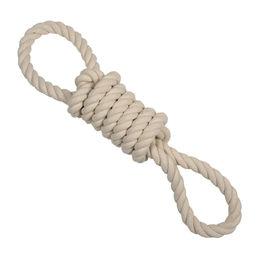 Produktbild von Corwex C-play Hundespielzeug Baumwollseil mit Knoten in Beige 65 cm