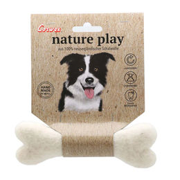 Produktbild von Corwex C-play Plüschspielzeug Knochen aus Filz weiß 15 cm