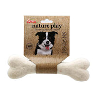 Produktbild von Corwex C-Play Plüschspielzeug Knochen aus Wolle Weiß 21 cm