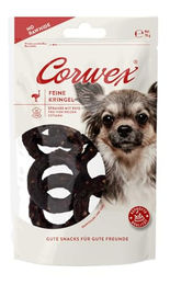 Corwex Feine Kringel Hundesnack Strauß mit hohem Fleischanteil getreidefrei 70g – Bild 1 von 6