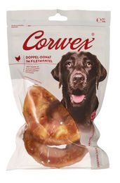 Corwex Hundesnack Doppel-Donut im Filetmantel mit Huhn und Rind getreidefrei 250 g - 2 x 250 g – Bild 1 von 4