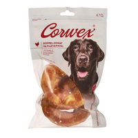 Produktbild von Corwex Hundesnack Doppel-Donut im Filetmantel mit Huhn und Rind getreidefrei 250 g - 2 x 250 g