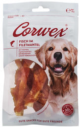 Corwex Hundesnack Fisch im Filetmantel 70g getreidefrei mit hohem Fleischanteil und Monoprotein - 12 x 70 g – Bild 1 von 4