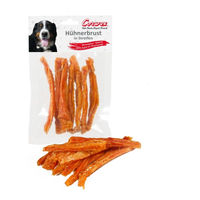 Produktbild von Corwex Hundesnack Hühnerbrust in Streifen Monoprotein Trockenfleisch 70g