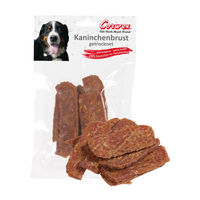 Produktbild von Corwex Hundesnack Kaninchenbruststreifen getrocknet Monoprotein mit hohem Fleischanteil 70 g - 12 x 70 g
