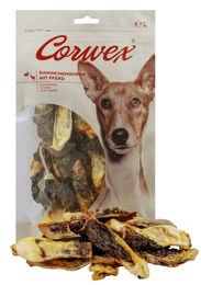Corwex Hundesnack Kaninchenohren mit Pferd 200g getreidefrei und monoprotein - 200 g – Bild 1 von 4