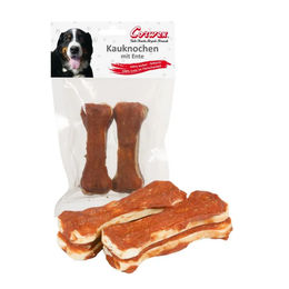 Corwex Kauknochen für Hunde mit Ente Monoprotein 2 Stück 10 cm - 2 x 10 cm – Bild 1 von 3