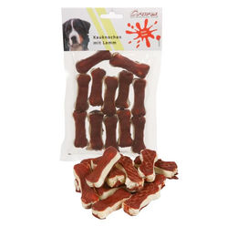 Corwex Kauknochen Mini für Hunde mit Lamm und Rind ohne Farb- und Aromastoffe sowie ohne Konservierungsstoffe mit hohem Fleischanteil - 12 x 5 cm – Bild 1 von 3