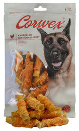 Corwex Kaurolle Hühnerbrust Hundesnack getreidefrei und monoprotein 250g - 4 x 250 g – Bild 1 von 5