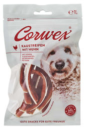 Corwex Kausnack für Hunde mit Huhn, getreidefrei und mit hohem Fleischanteil, 70g - 9 x 70 g – Bild 1 von 4