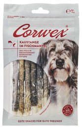 Corwex Kausnack Kaustange im Fischmantel mit Büffel 70g getreidefrei für Hunde - 70 g – Bild 1 von 3