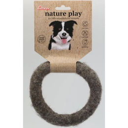 Corwex nature play Kauspielzeug Filzring aus 100% Wolle für Hunde in Braun oder Grau – Bild 1 von 2