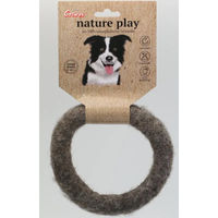 Produktbild von Corwex nature play Kauspielzeug Filzring aus 100% Wolle für Hunde in Braun oder Grau