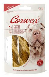 Corwex Puffed Braids Hundesnack Huhn & Ente 50g Sensitive ohne Rohhaut – Bild 1 von 9