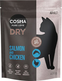Produktbild von Cosma Air-Dried Katzenfutter Adult Lachs und Huhn getreidefrei 400 g