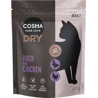 Produktbild von Cosma Air-Dried Katzenfutter Ente und Huhn getreidefrei mit hohem Fleischanteil Adult 400 g