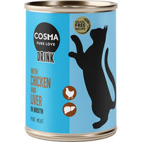 Produktbild von Cosma Drink Katzen Nassfutter Adult Huhn Thunfisch Garnele 6 x 100 g - 6 x 100 g