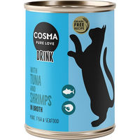 Produktbild von Cosma Drink-Snack für Katzen Adult Thunfisch und Garnele 6 x 100 g - 6 x 100 g
