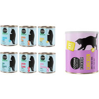 Produktbild von Cosma Katzen Futter Mixpaket mit Stückchen in Sauce und Maxi Snackie XXL Huhn getreidefrei für erwachsene Katzen 24 x 280 g und 2 x 200 g - 6 x 280 g