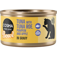 Produktbild von Cosma Katzenfutter Adult Thunfisch mit Stückchen in Sauce 6 x 80 g ohne Farb- und Aromastoffe - 6 x 80 g
