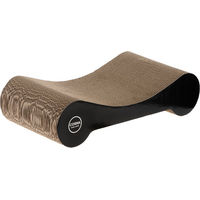 Produktbild von Cosma Katzenkratzbrett aus Kratzpappe in Natur und Schwarz L 50 x B 24 x H 12 cm