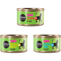 Produktbild von Cosma Kitten Nassfutter Mixpaket mit Huhn, Thunfisch und Lachs in Gelee 6 x 85 g - 6 x 85 g