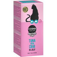 Produktbild von Cosma Mini Jelly Cups Katzen Leckerli Thunfisch und Huhn 24 x 25 g