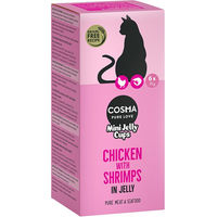 Produktbild von Cosma Mini Jelly Cups Leckerli für Katzen Huhn Shrimps Thunfisch 24 x 25 g - 24 x 25 g