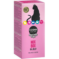 Produktbild von Cosma Mini Jelly Cups Mix Huhn und Thunfisch Katzen Leckerli 24 x 25 g - 24 x 25 g