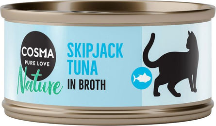 Cosma Nature Katzenfutter Adult Skipjack Thunfisch Stückchen in Sauce 6 x 70 g – Bild 1 von 1