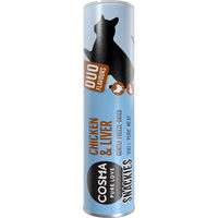 Produktbild von Cosma Snackies DUO Gefriergetrocknete Katzen-Stückchen Hühnchen und Leber getreidefrei 28 g