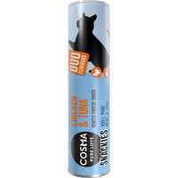 Produktbild von Cosma Snackies DUO Hühnchen und Thunfisch Gefriergetrocknete Katzen-Stückchen in der Tube 26 g