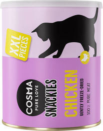 Produktbild von Cosma Snackies XXL Maxi Tube Gefriergetrocknete Katzen-Leckerlies Huhn 600 g Sparpaket - 3 x 200 g