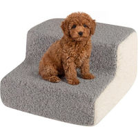 Produktbild von COSTWAY Haustiertreppe 2-stufig für kleine Hunde und Katzen aus Polyester
