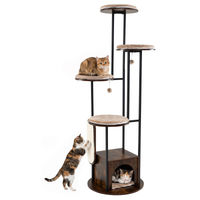 Produktbild von COSTWAY Katzenbaum 183cm mit Katzenhaus, 4 Plattformen und Sisal-Kratzbrettern