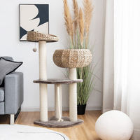 Produktbild von Costway Katzenbaum aus Holz mit Betten und Sisal-Kratzmöbeln 104cm