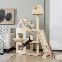 Produktbild von Costway Kratzbaum aus Holz für Katzen in Beige 155 cm