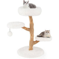 Produktbild von COSTWAY Kratzbaum aus Massivholz für Katzen 90 cm hoch