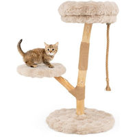 Produktbild von COSTWAY Kratzbaum aus Massivholz für Katzen 90cm hoch