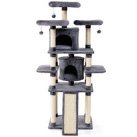 Produktbild von COSTWAY Kratzbaum für Katzen 170cm Grau mit Sisal