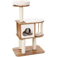 Produktbild von COSTWAY Kratzbaum für Katzen aus Holz mit Höhle in Braun 68x48x117cm