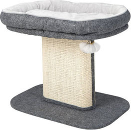 COSTWAY Kratzbaum für Katzen aus Holz mit Plüschsitzfläche und Ball – Bild 1 von 5
